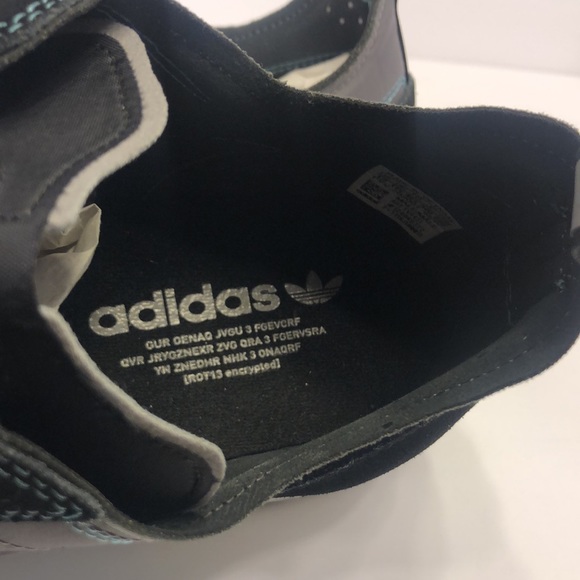 Adidas NWT/WOB Mens Size 12 Sl 7200 LaceUp Sneakers Shoes Casual Black Gray teal - Picture 5 of 8